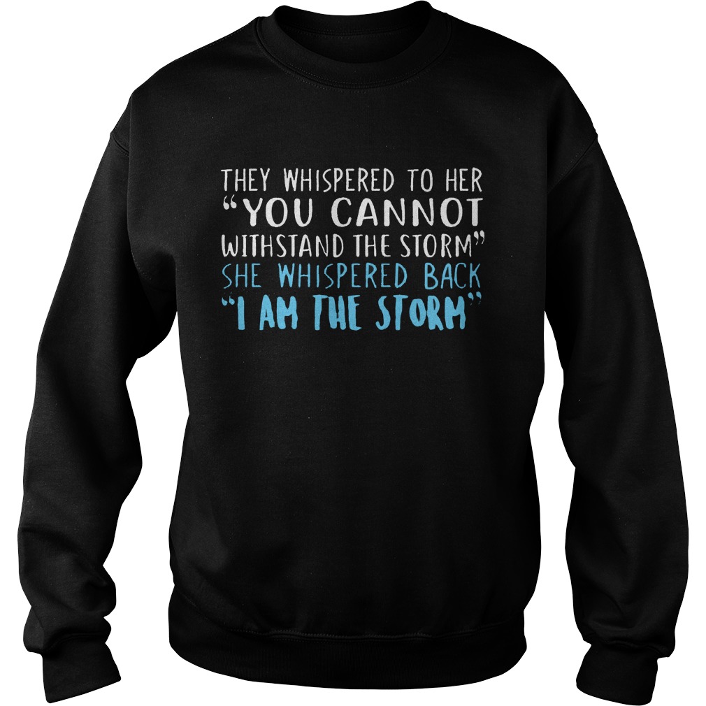 Storm Whispered Cannot Withstand Storm Whispered Back Sweater