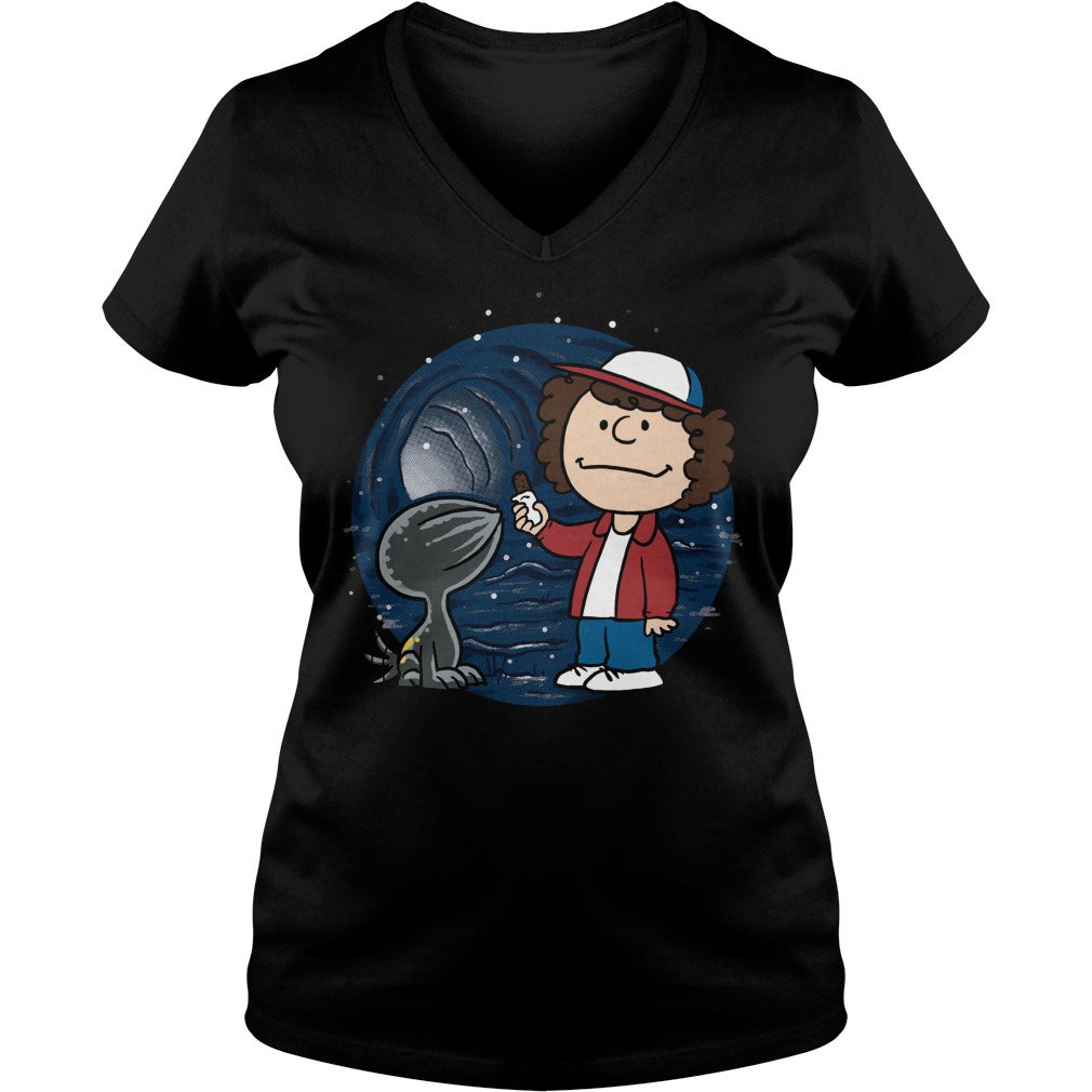 Strange Pet Dustin Demogorgan Vneck