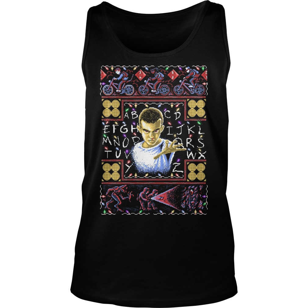 Strange Things Eleven Girl Christmas Ugly Unisex Atnk Top