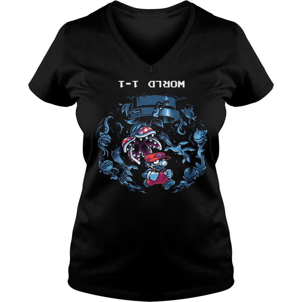 Stranger Plumbing Super Mario Bros Ladies V Neck