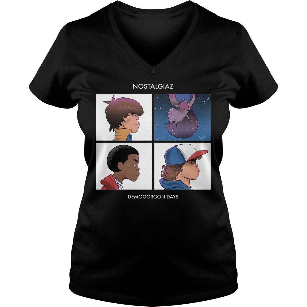 Stranger Things Nostalgiaz Demogorgon Day Ladies V Neck