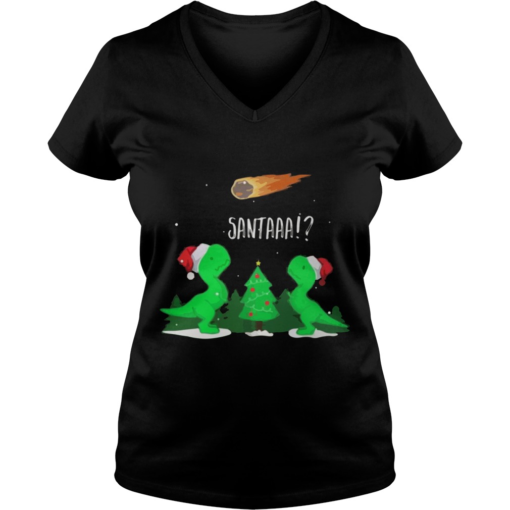 Tantaaa Dinosaur T Rex Ladies V Neck