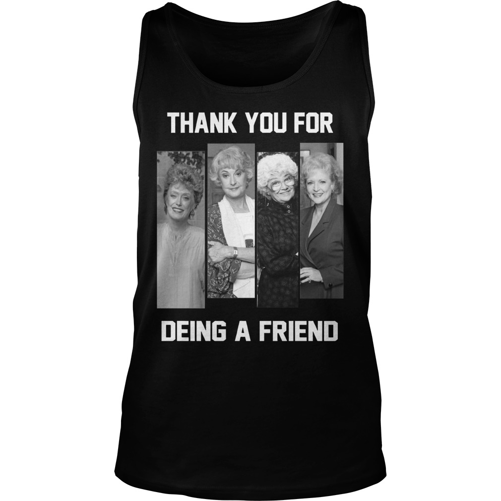 The Golden Girl Thank You For Being A Friend Unisex Tank Top