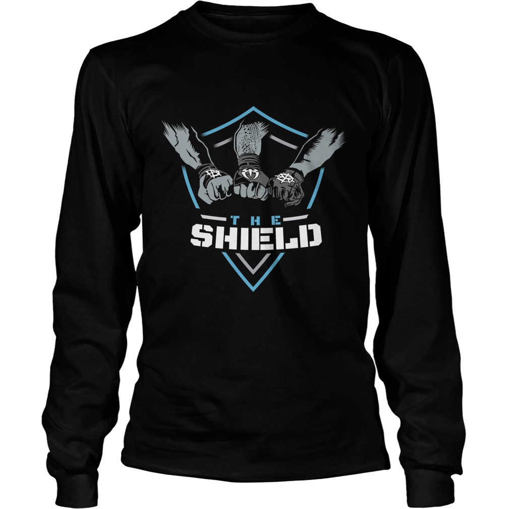 The Shield Blue Logo Unisex Longsleeve Tee
