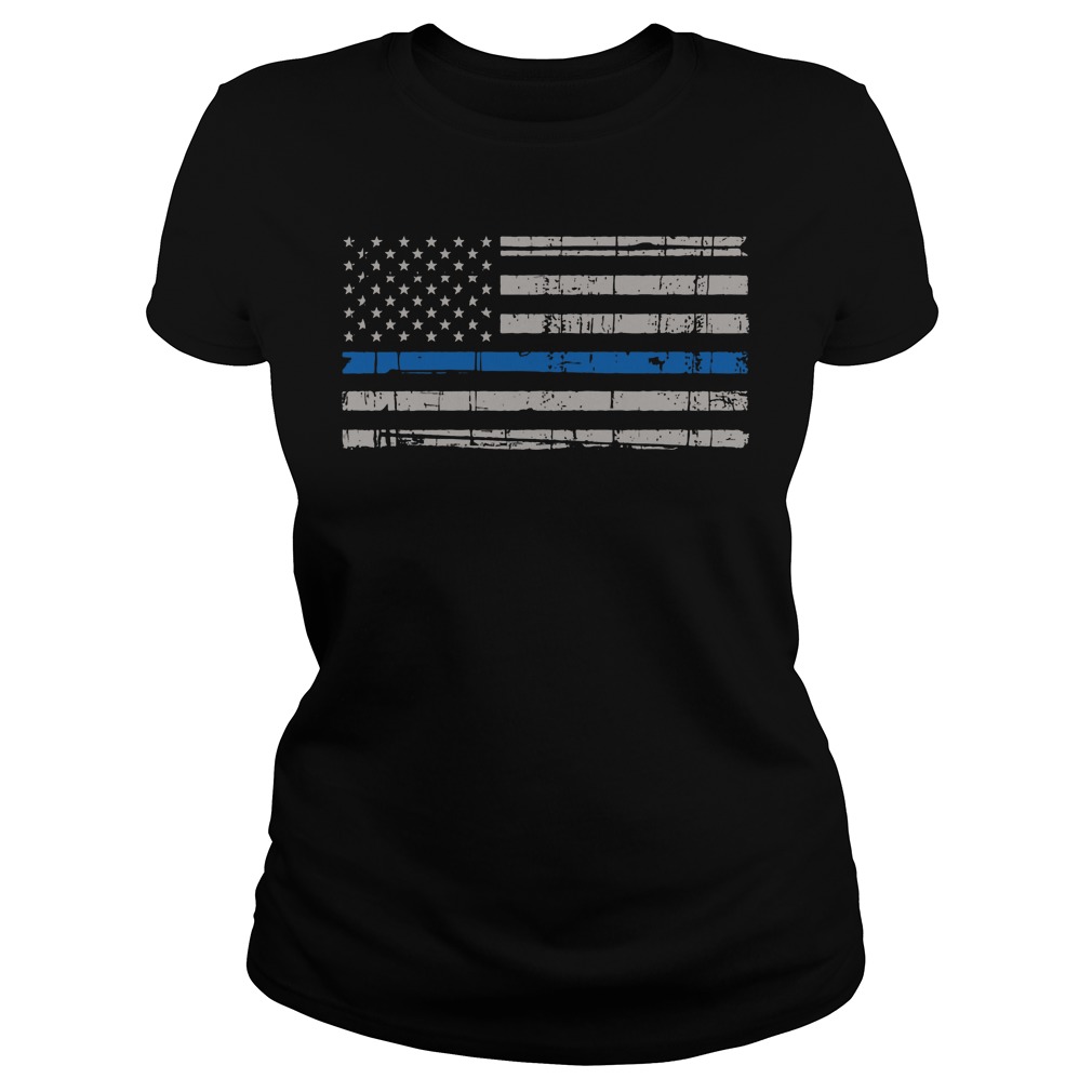 Thin Blue Line Pro Police Ladiestee