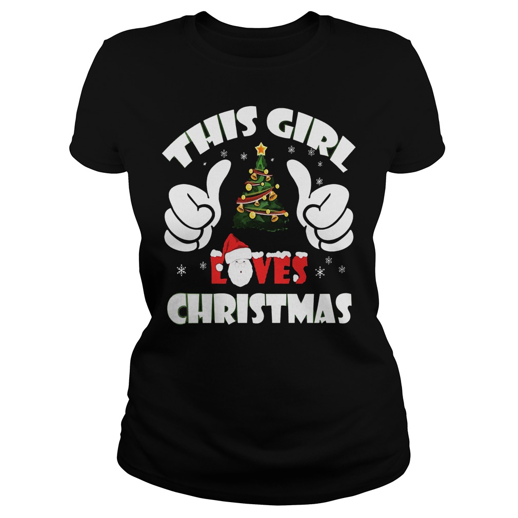 This Girl Loves Ugly Christmas Ladies Tee