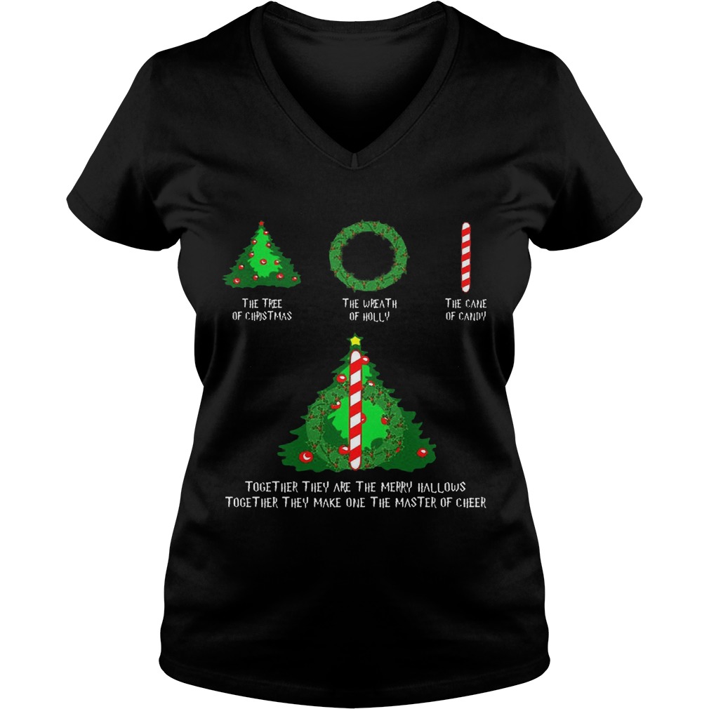 Together They Are The Merry Hallows Together They Make One The Master Of Cheer Sweat Ladies V Neck