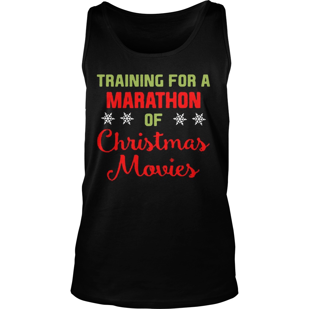 Training For A Marathon Of Ugly Christmas Movies Unisex Tank Top