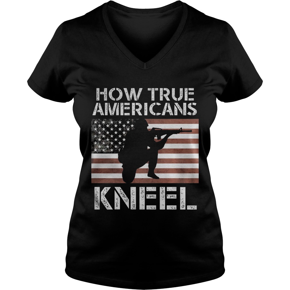 True Americans Kneel V Neck
