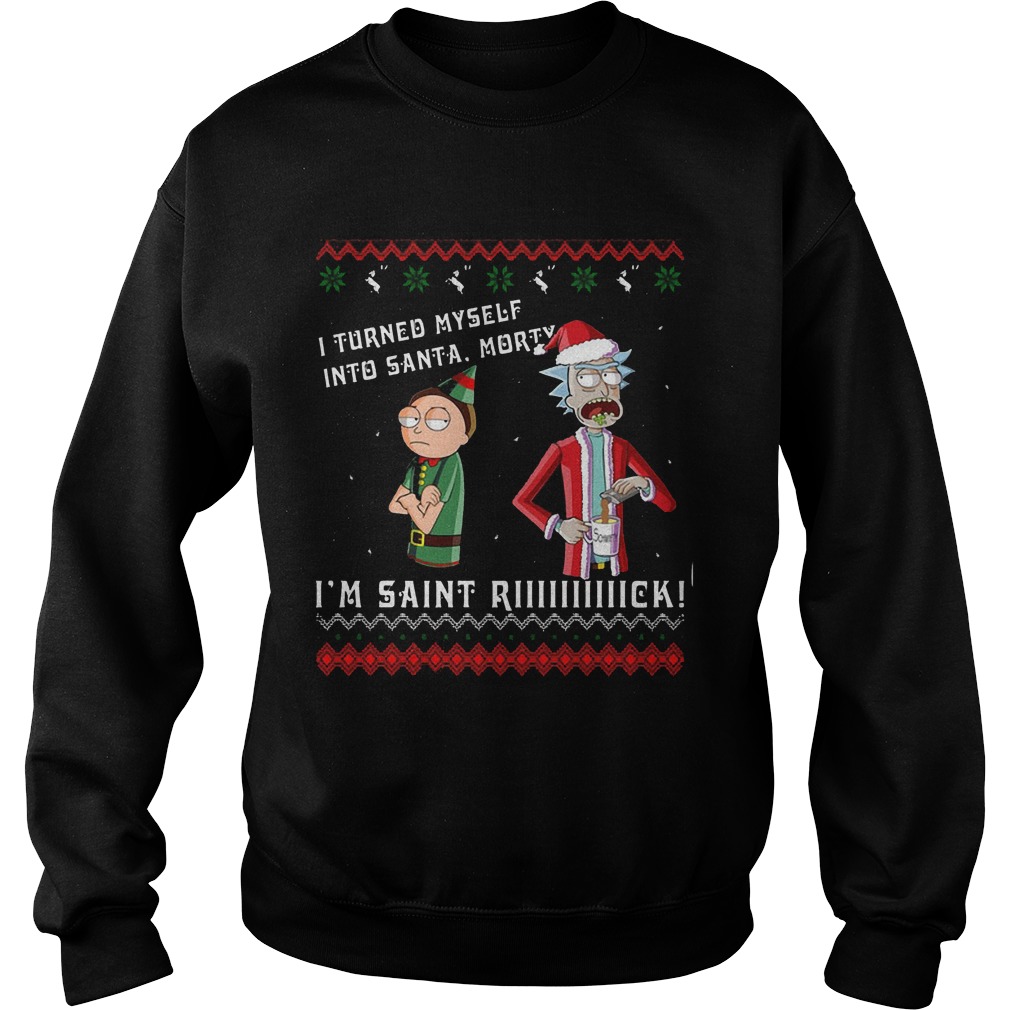 Turned Santa Morty Im Saint Rick Sweater