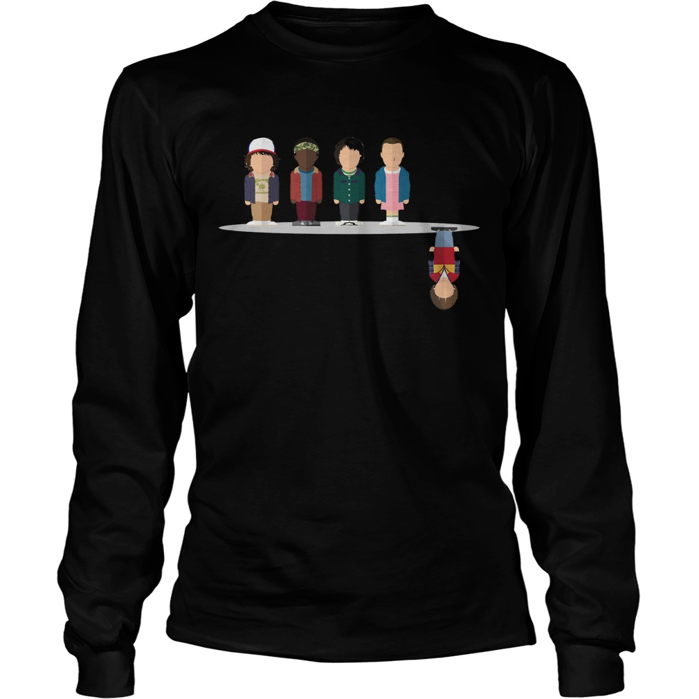 Upside Stranger Things Character Longsleeve