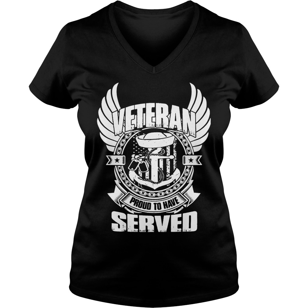 Veteran Proud Served Vneck