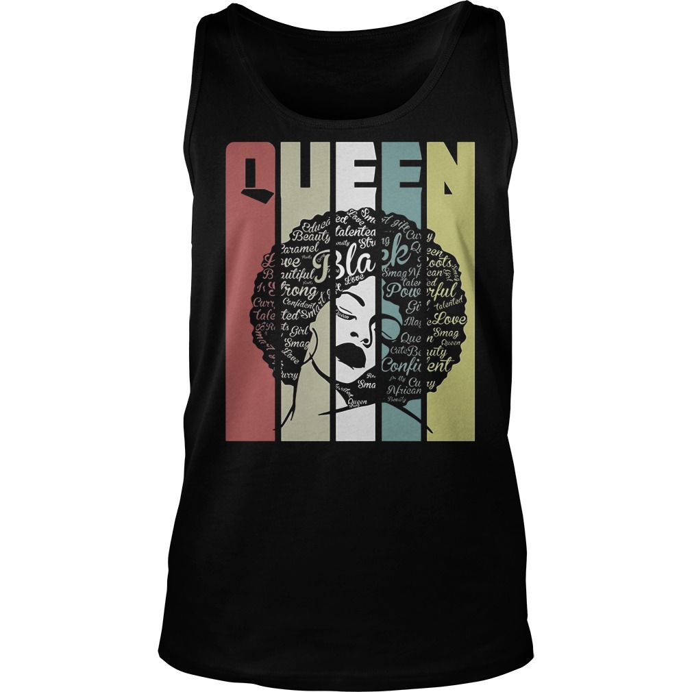 Vintage Retro Strong Black Woman Natural Hair Afro Tank Top