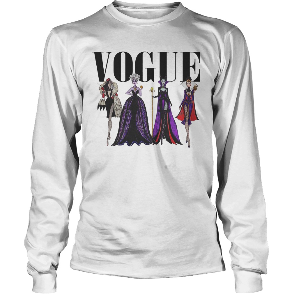 Vogue Disney Villains Evil Divas Paco Chicano Unisex Longsleeve Tee