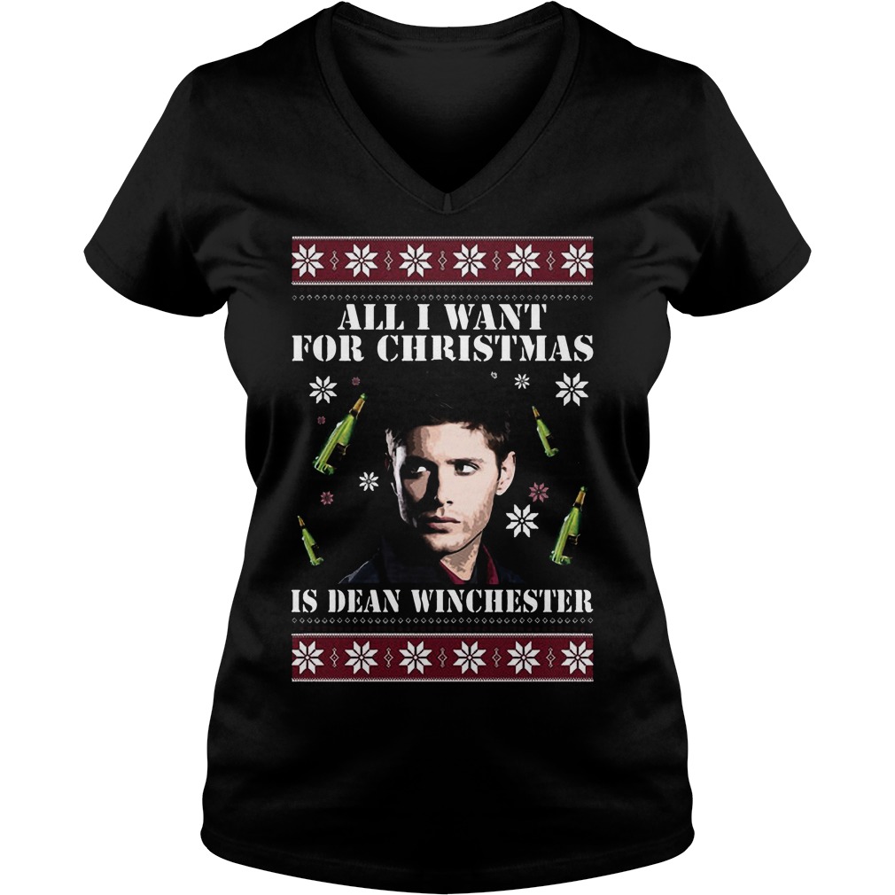 Want Christmas Dean Winchester V Neck