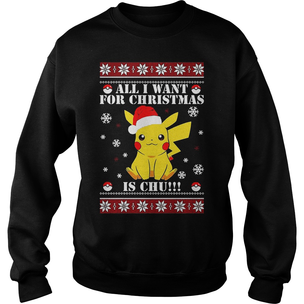 Want Christmas Pikachu Sweater
