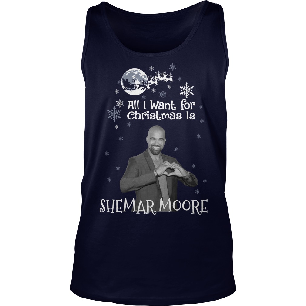 Want Christmas Shemar Moore Sweat Tank Top
