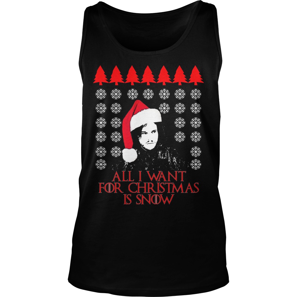 Want Christmas Snow Ugly Christmas Tanktop