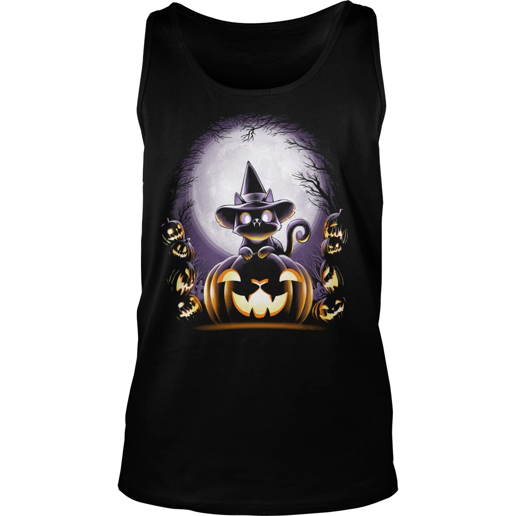 Witch Cat Night Tank Top