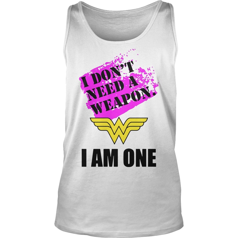 Wonder Woman Dont Need Weapon One Unisex Tank Top