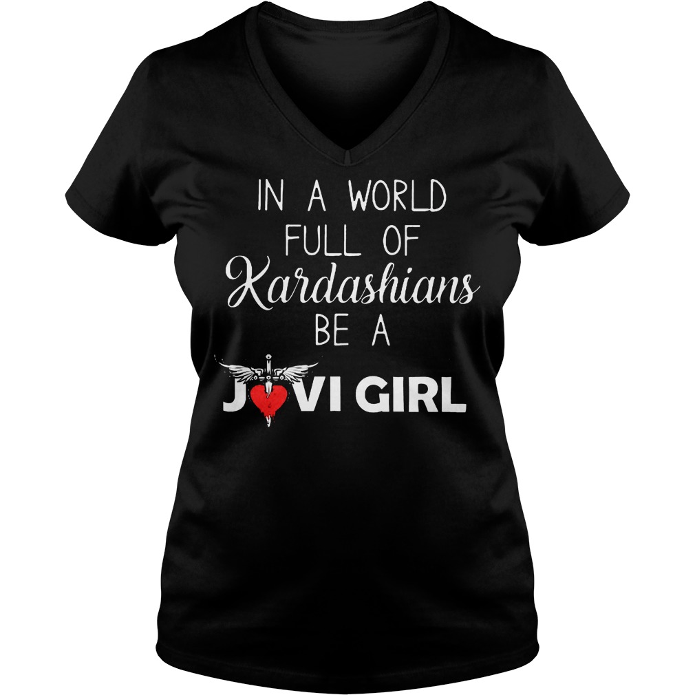 World Full Kardashians Jovi Girl V Neck