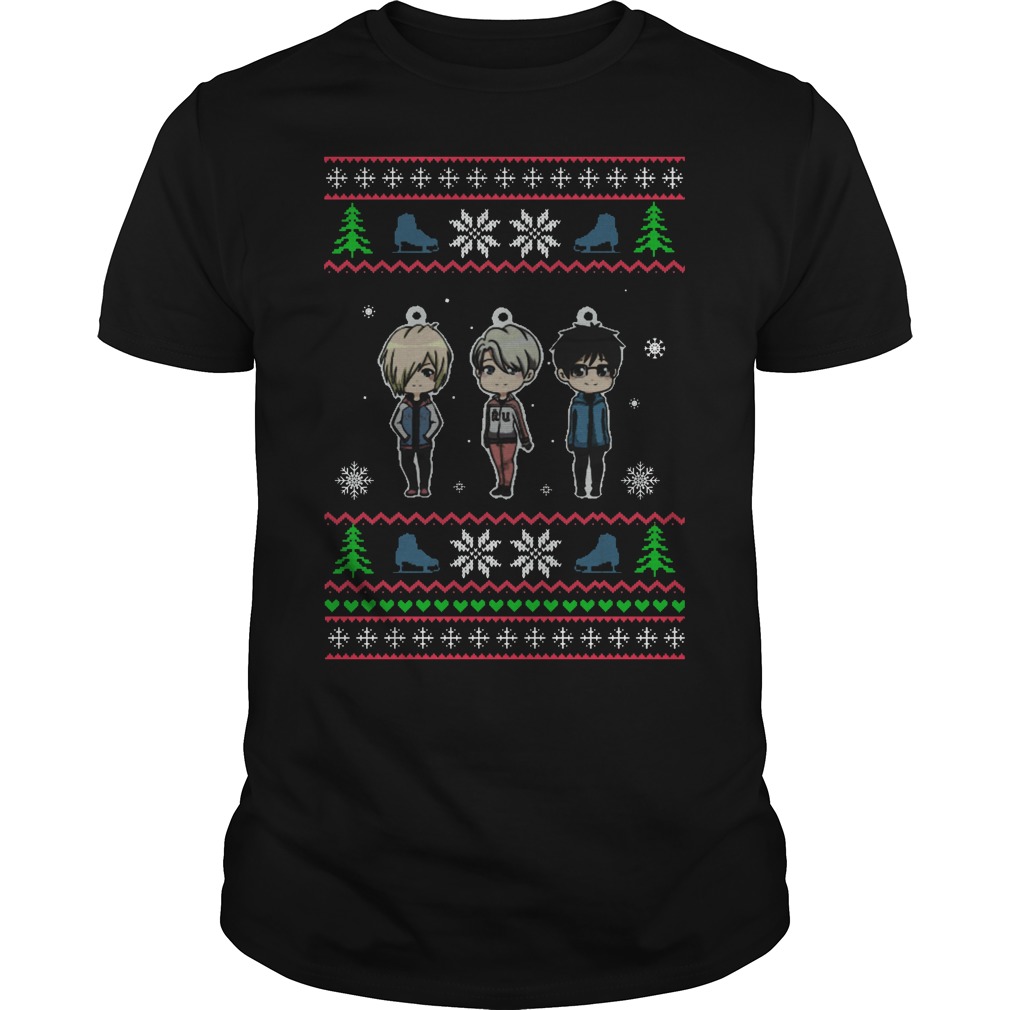 Yuri On Ice Ugly Christmas Guys Tee