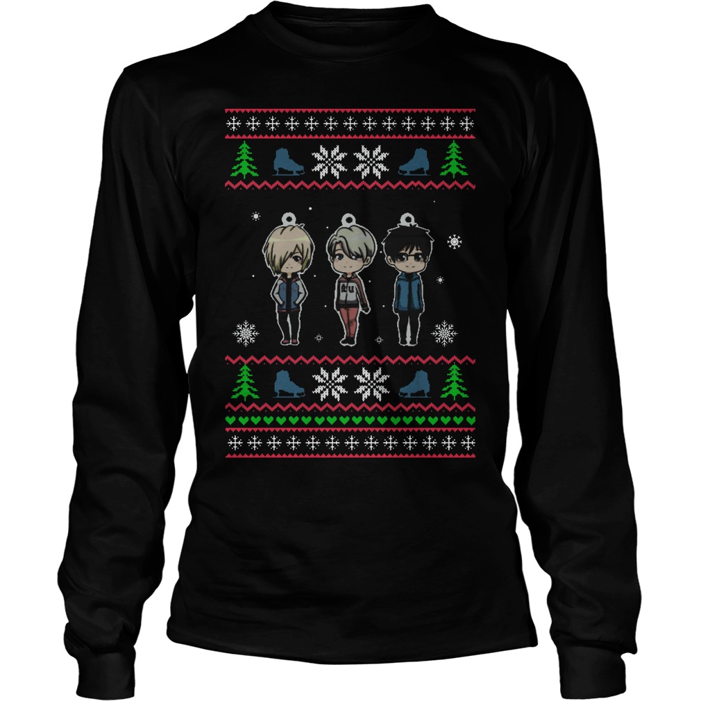 Yuri On Ice Ugly Christmas Unisex Longsleeve Tee