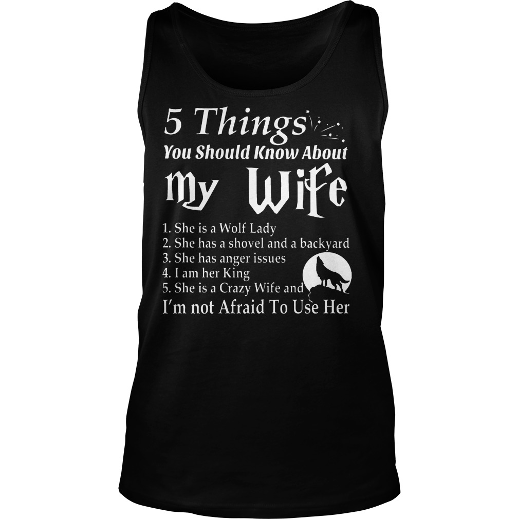 5 Things Know Wife Wolf Lady Tanktop