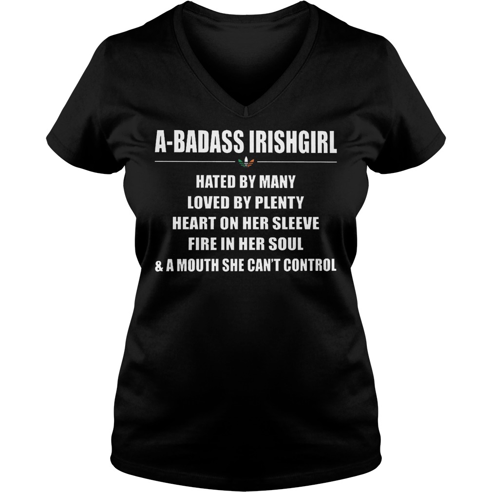 Abadass Irishgirl Ladies V Neck
