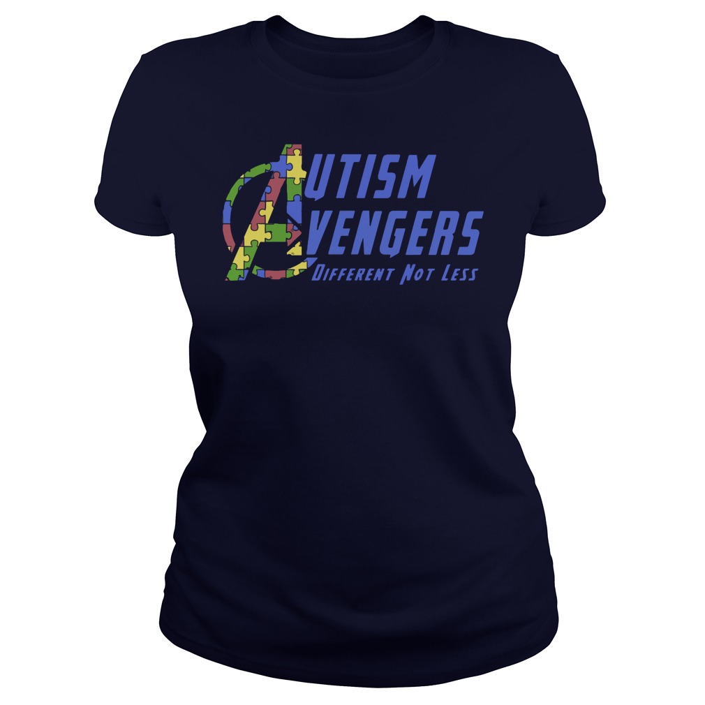 Autism Vengers Different Not Less Ladies Tee