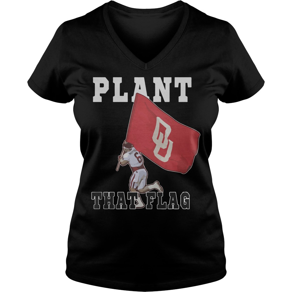 Baker Mayfield Plant Flag Vneck