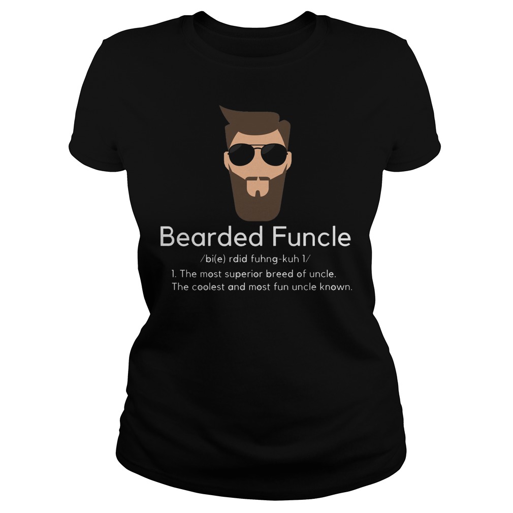 Bearded Funcle Definition Ladies Tee
