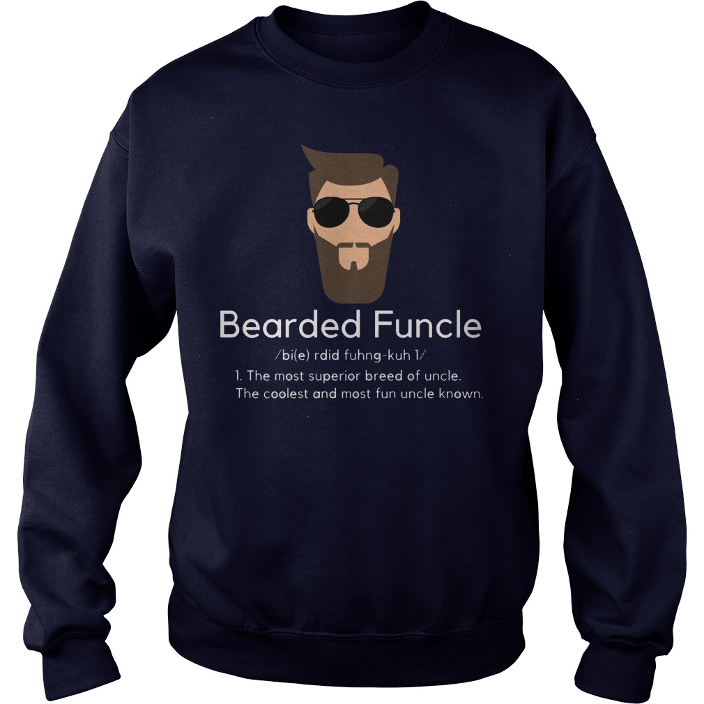 Bearded Funcle Definition Longsleeve Tee