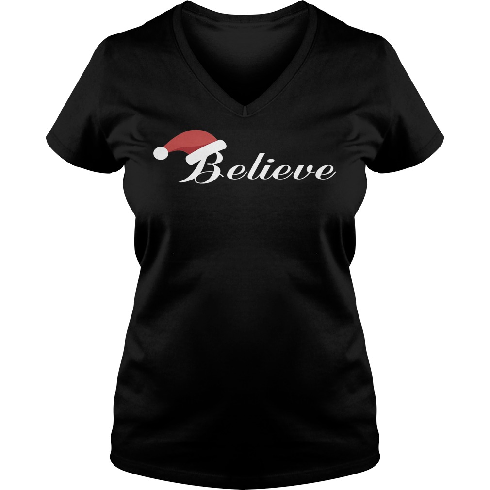 Believe Christmas V Neck
