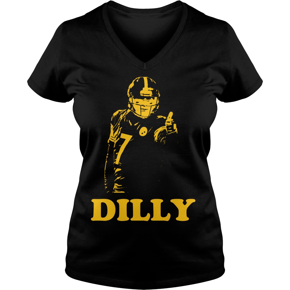 Ben Roethlisberger Dilly Dilly Silhouette Pittsburgh Football V Neck