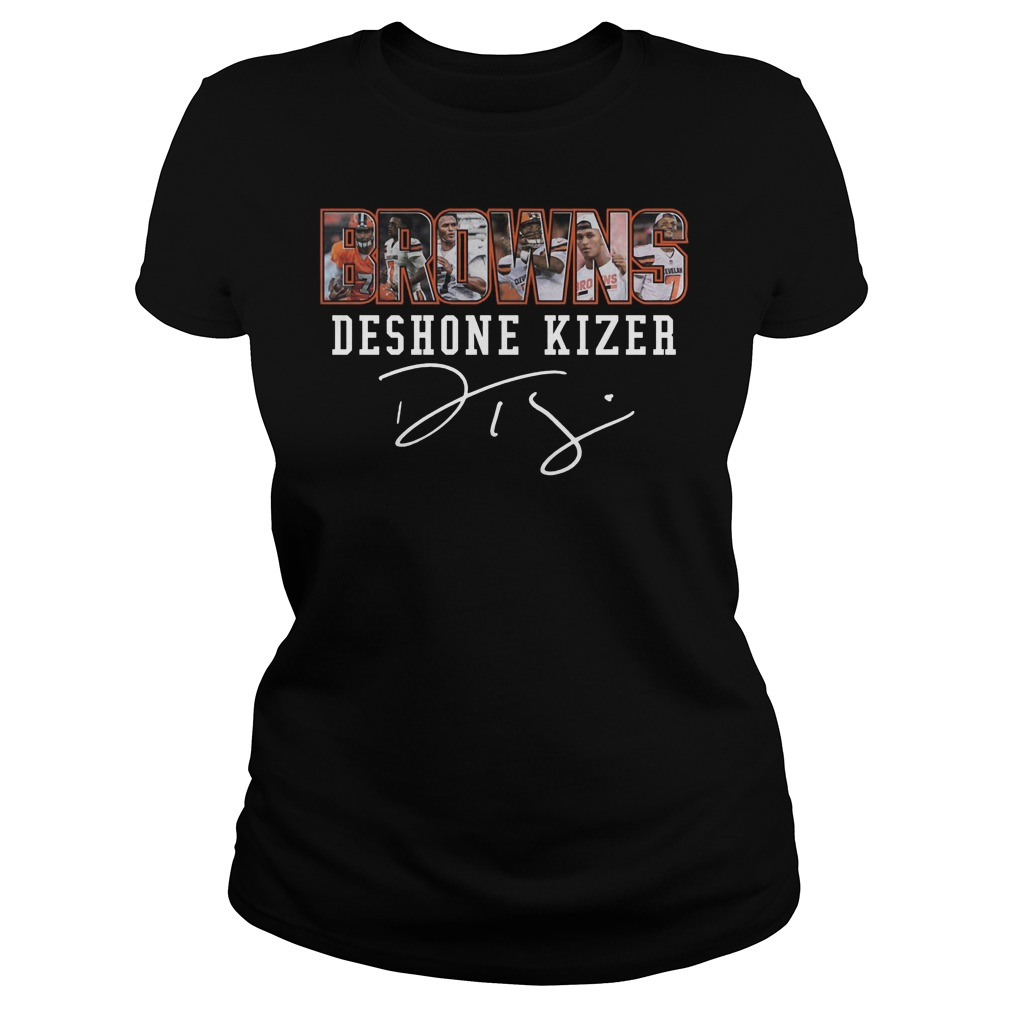 Browns Deshone Kizer Signed Ladies Tee