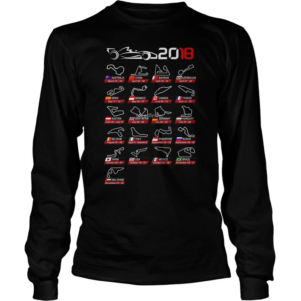 Calendar F1 2018 Circuits Sport Longsleeve