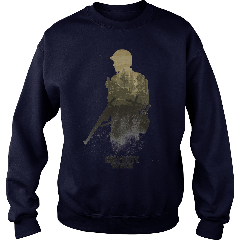 Call Duty Wwii Forest Front Line Longsleeve Tee