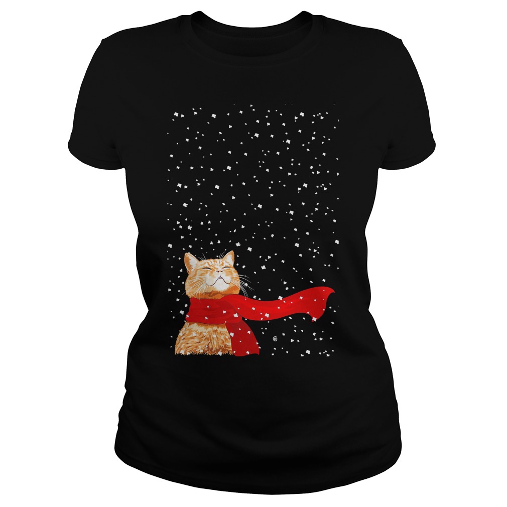 Cat Snow Ladies Tee