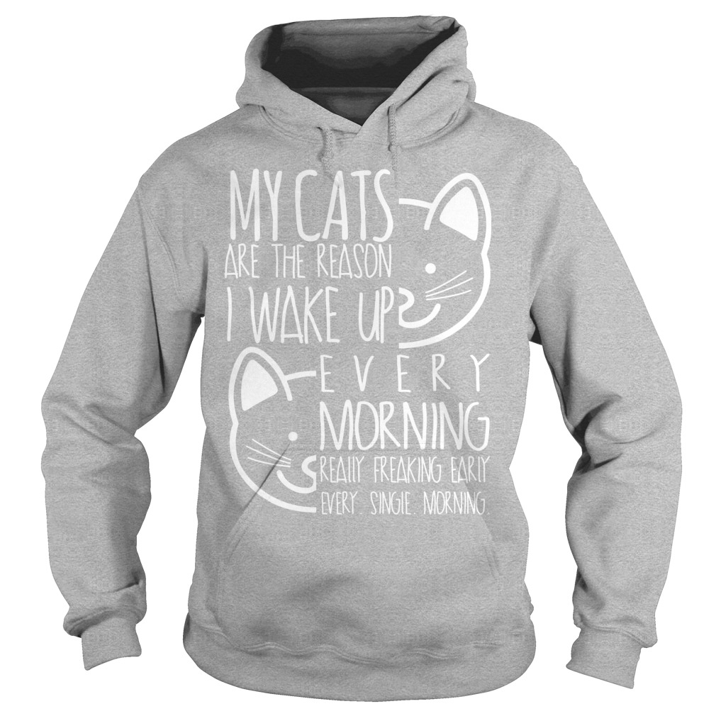 Cats Reason Wake Every Morning Hoodie