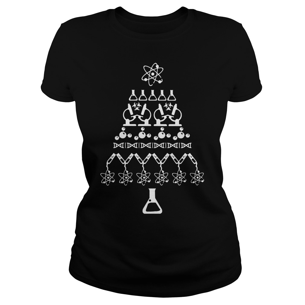 Chemical Christmas Tree Ladies Tee