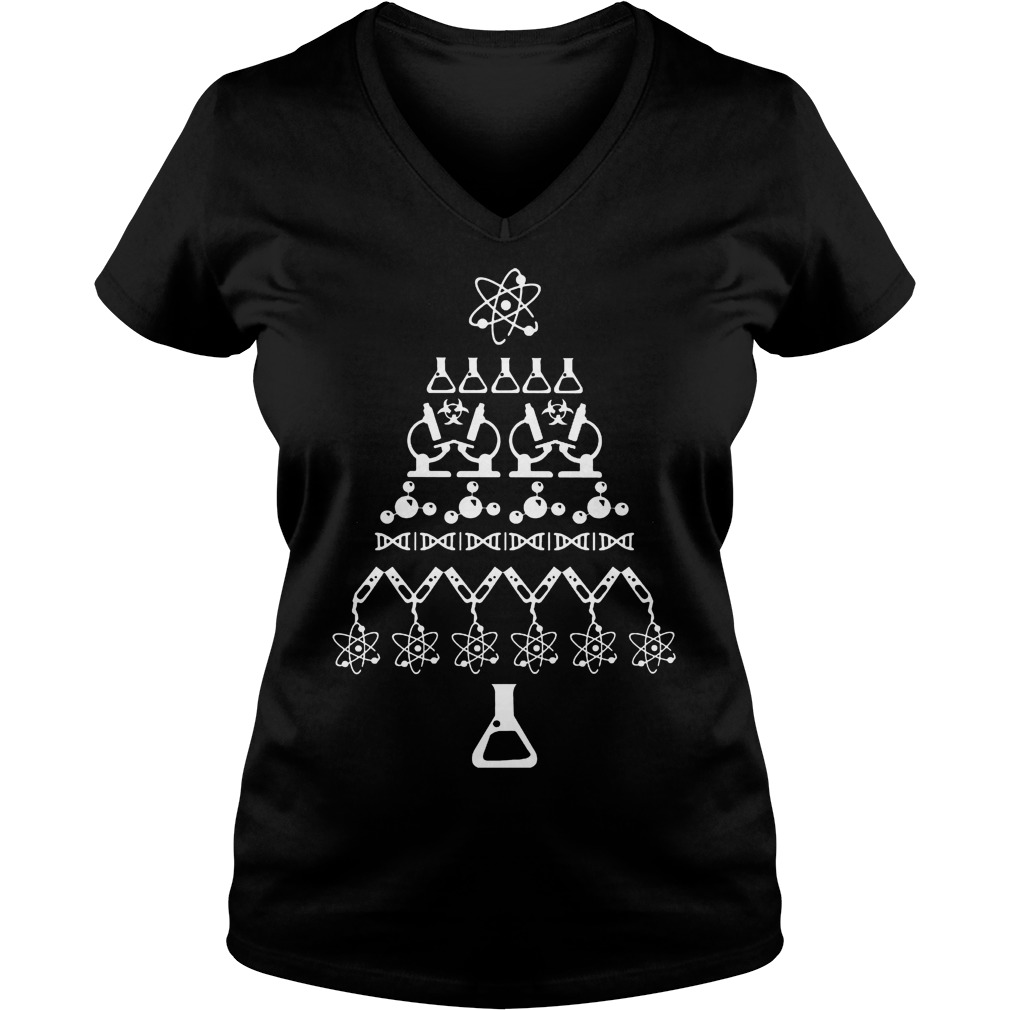 Chemical Christmas Tree V Neck