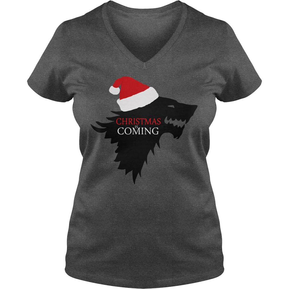Christmas Coming Game Thrones Vneck