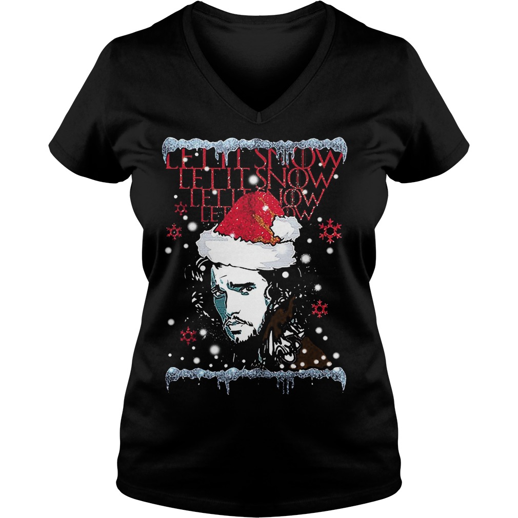 Christmas Gifts Let Snow Vneck