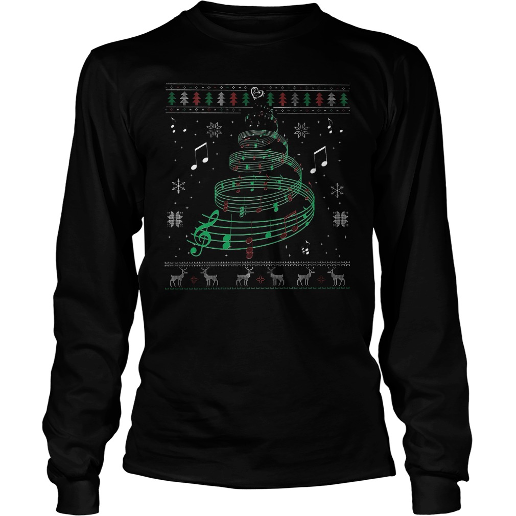 Christmas Melody Staves Longsleeve