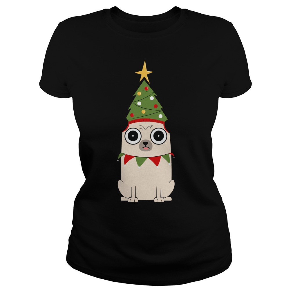 Christmas Pugs Sake Ladies Tee