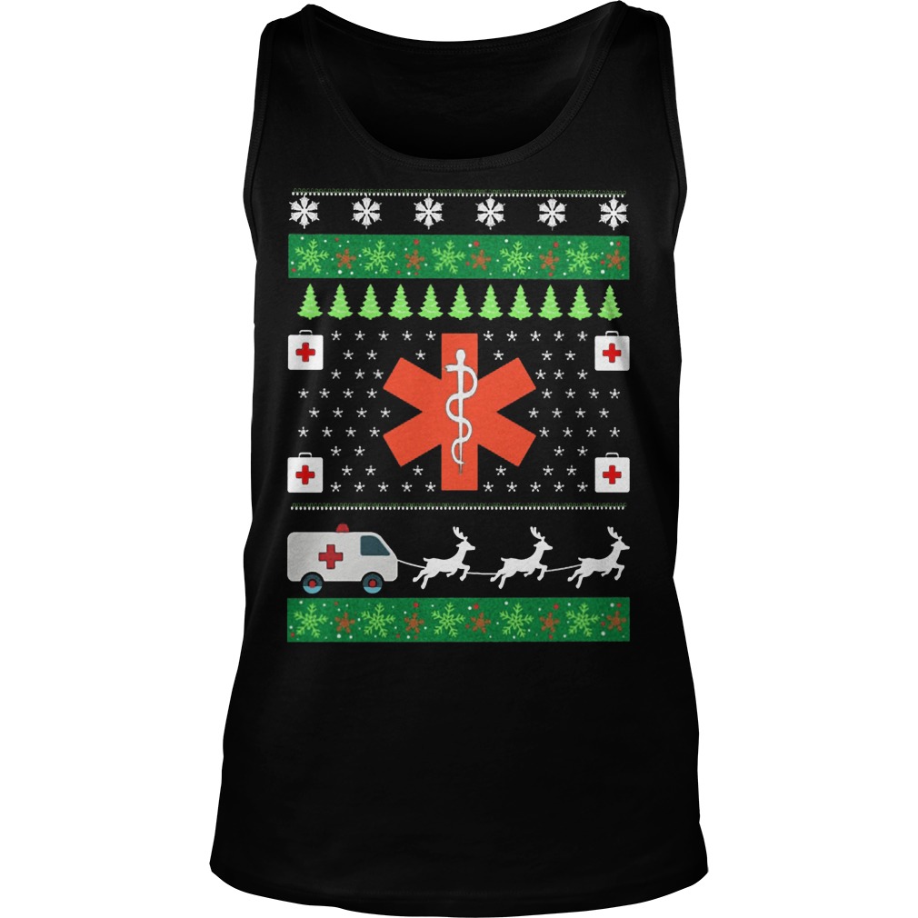 Christmas Reindeer Ambulance Maxpedition Tank Top