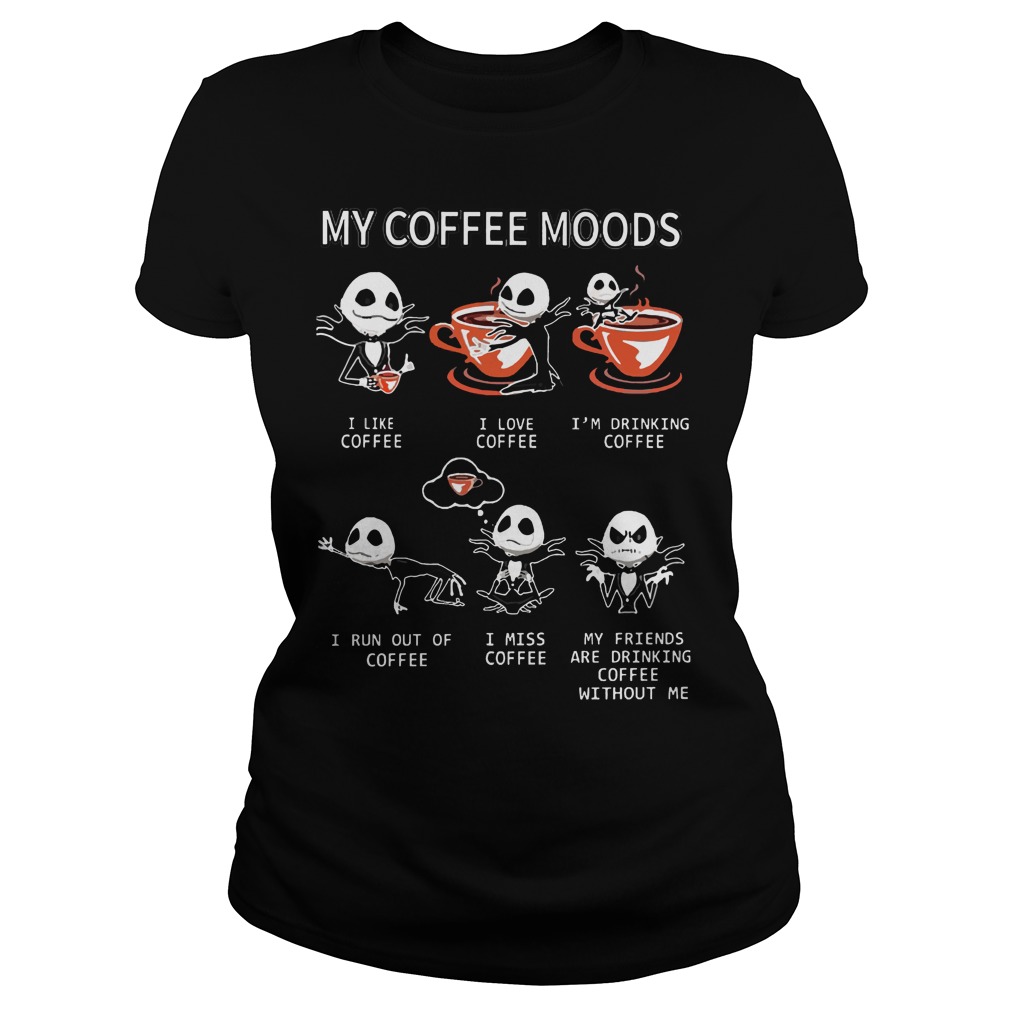 Coffee Moods Jack Skeleton Ladies Tee