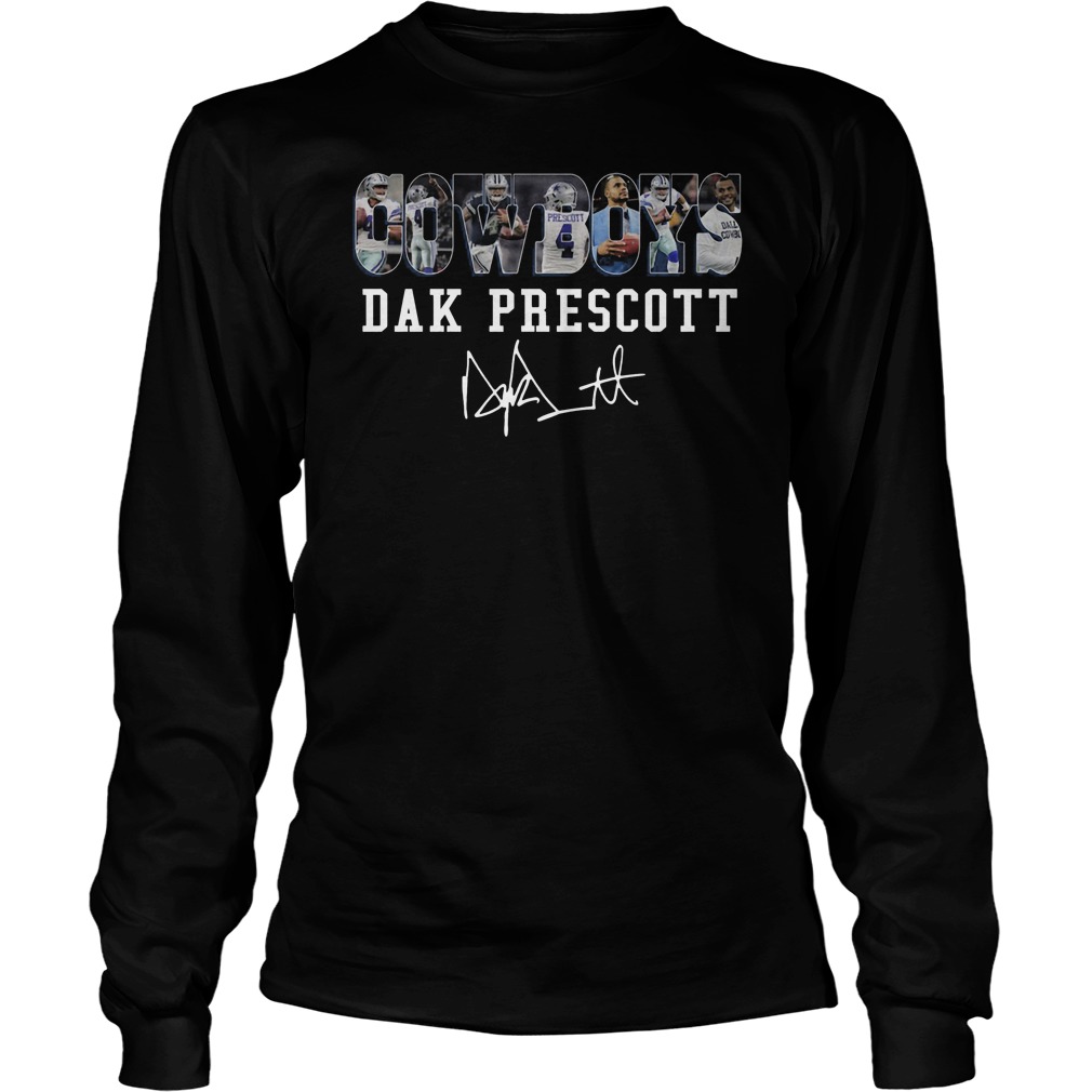 Cowboys Dak Prescott Signed Unisex Longsleeve Tee