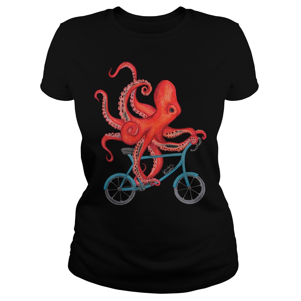 Cycling Octopus Ladies Tee